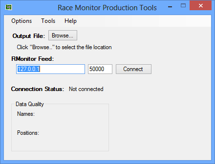 Race Monitor Production Tools screenshot